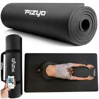 DUŻA GRUBA Mata do Ćwiczeń Jogi Pilatesu 190x100 Karimata NBR Fitness 1,5cm