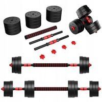 Zestaw Hantli Bitumicznych Treningowych Athler Regulowane SZTANGA 3w1