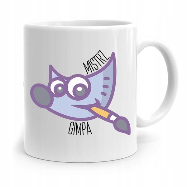 Kubek Prezent Urodzinowy Dla Grafika Mistrz Gimpa Z Nadrukiem Ze Zdjęciem zdjęcie 1