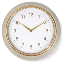 Zegar Dekoracyjny Ozdobny Ścienny Wiszący na Ścianę Biały Złoty 50 cm XL