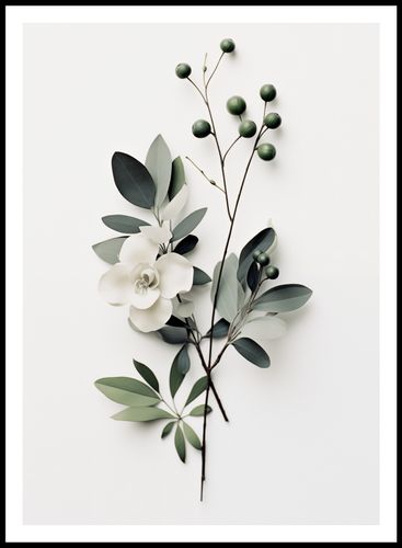 Plakat 64x90cm Papierowy Kwiat na Arena.pl