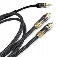 2X RICABLE MAGNUS JACK 3.5/RCA KABEL MINI JACK 3,5mm STEREO - 2 x RCA AUX 2