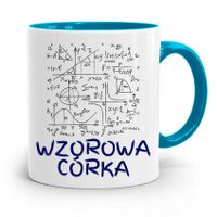 Kubek Błękitny Dla Córki Wzorowa Córka Prezent Z Nadrukiem Ze Zdjęciem