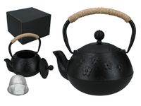 Czajniczek żeliwny z emaliowanym wkładem