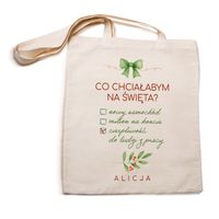 Torba z nadrukiem na ŚWIĘTA dla NIEJ