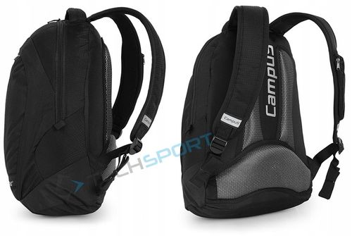 LEKKI WYGODNY PLECAK MIEJSKI CAMPUS KOOL | POJEMNOŚĆ 20L | CZARNY na Arena.pl