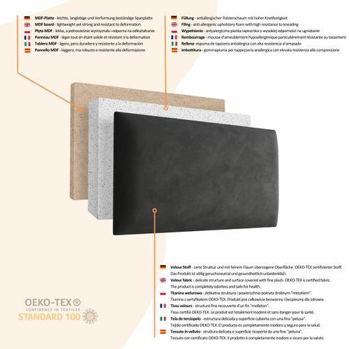 PANELE ŚCIENNE TAPICEROWANE 70cm x 30cm MAGIC VELVET 2241 na Arena.pl