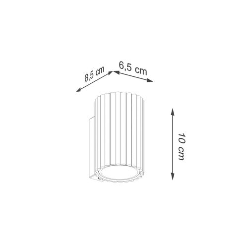 Kinkiet KARBON 10 ochra czerwona na Arena.pl