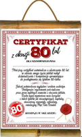 dyplom urodziny ''80''