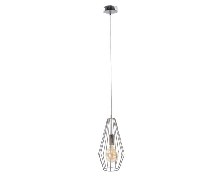Lampa wisząca 1xE27 LEX SILVER zdjęcie 1
