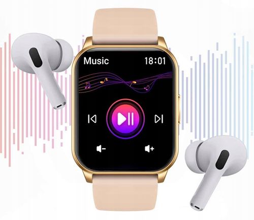 SMARTWATCH ZEGAREK DAMSKI POLSKIE MENU ROZMOWY CIŚNIENIE PULS SPORT ZDROWIE na Arena.pl