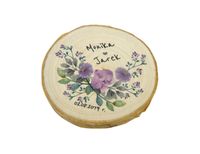 podziękowanie ślubne dla gości na plastrze brzozy 6-7cm 100 szt