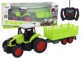TRAKTOR ZDALNIE STEROWANY RC Z PRZYCZEPĄ 1:16