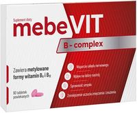 MEBEVIT B-COMPLEX układ nerwowy nastrój 60 tabletek
