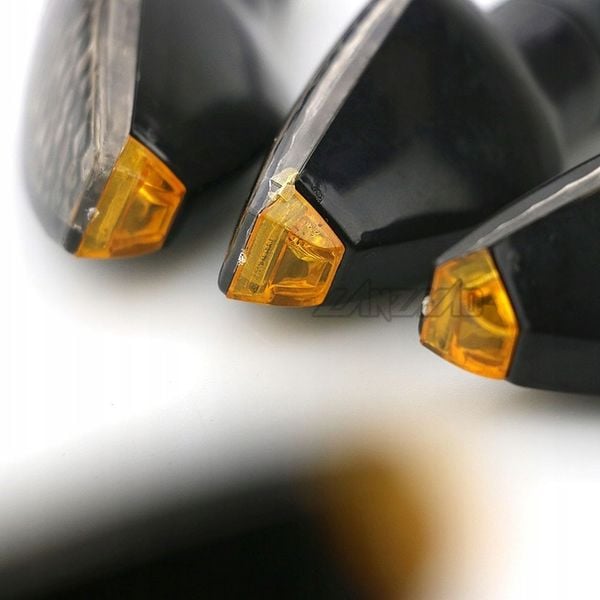 Kierunkowskazy motocyklowe czarne dymione LED zdjęcie 4