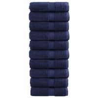 Ręczniczki premium SOLUND, 10 szt., granatowe, 30x50 cm