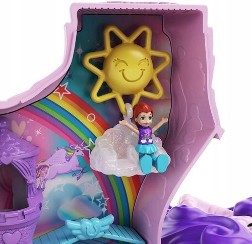 POLLY POCKET JEDNOROŻEC WALIZKA PINIATA UNICORN PARTY ZESTAW FIGURKI GVL88 na Arena.pl