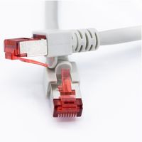 Kabel krosowy patchcord S/FTP CAT 6A LSZH 0.25m szary securityNET 10Gbit