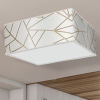 Biały plafon ZIGGY MLP7564 Milagro abażurowa lampa natynkowa square