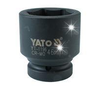 NASADKA UDAROWA 1'' 46MM SZEŚCIOKĄTNA KRÓTKA FOSFATOWANA AS-DRIVE YT-1196