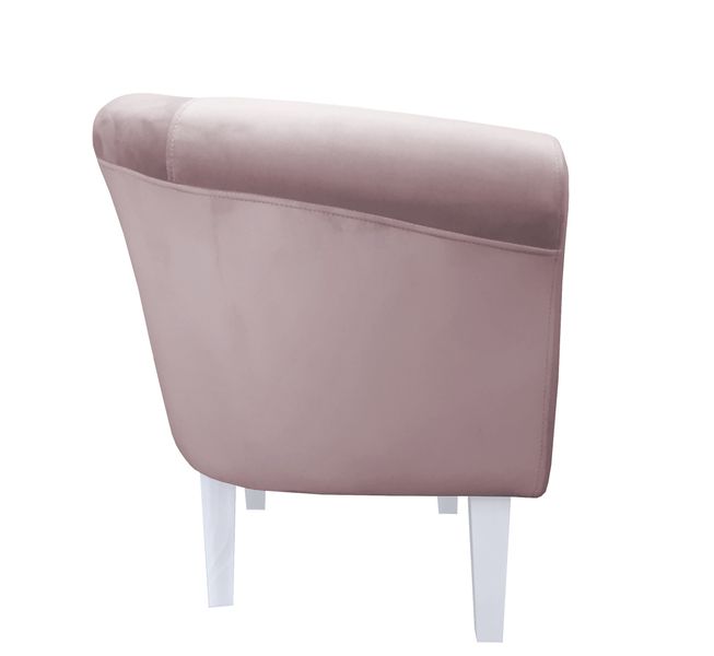 Fotel Milo nogi 20cm białe szary róż MG55 zdjęcie 3