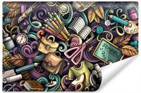 Fototapeta Młodzieżowa SZKOŁA Plecak Abstrakcja Efekt 3D 400cm x 280cm