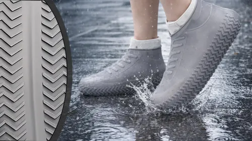 Silikonowe ochraniacze na buty wodoodporne nakładki przeciwdeszczowe guma l na Arena.pl