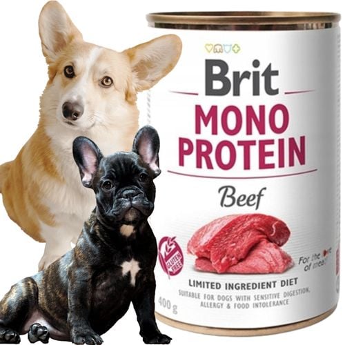 mokra karma dla psa brit mono protein beef 400 g wołowina wysokobiałkowa na Arena.pl