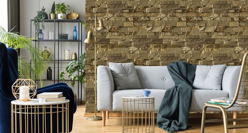 Tapeta Kamień Cegła - Efekt 3D zdjęcie 2