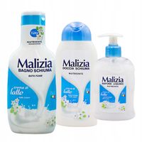 Malizia Włoskie Mydło W Płynie O Mlecznym Zapachu + Zestaw Latte