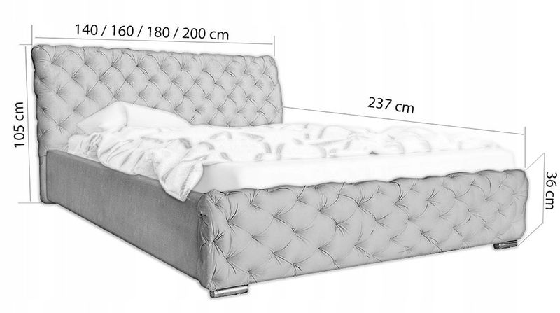 ŁÓŻKO SYPIALNIANE TAPICEROWANE 160x200 STELAŻ + POJEMNIK zdjęcie 3