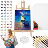 ZESTAW MALARSKI ARTYSTYCZNY MALOWANIA FARBY SZTALUGA DLA DZIECI DOROSŁYCH