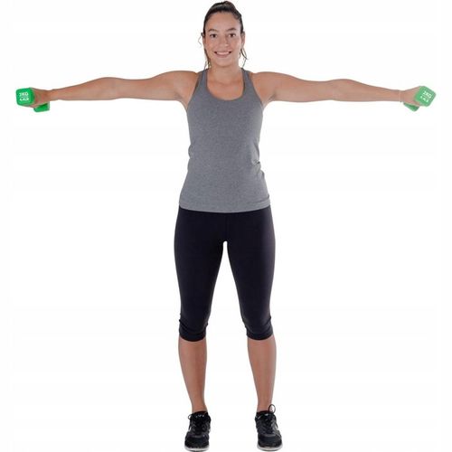 Hantle Hantelki Żeliwne 2x2 kg Ciężarki Neoprenowe Fitnes Zestaw Hantli 4kg na Arena.pl