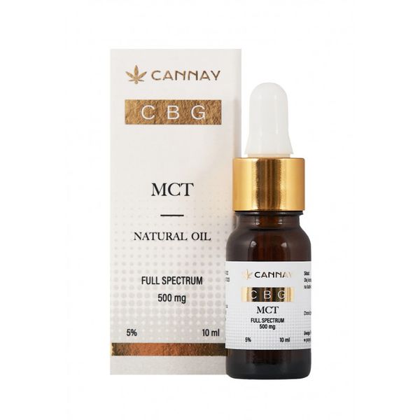Olejek CBG + MCT 5% 10ml CANNAY zdjęcie 1