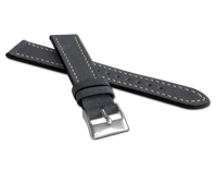 LAVVU Granatowy pasek RETRO z luksusowej skóry Top Grain - 24