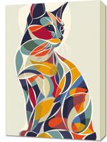 Obraz 50x70cm Kalejdoskopowy Kot