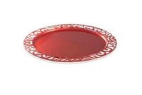 talerze plastikowe czerwone Ø30cm/4sztuki 34-53