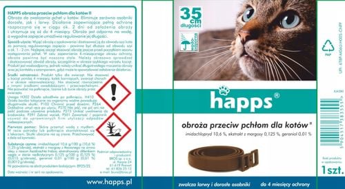 happs - obroża przeciw pchłom dla kotów na Arena.pl