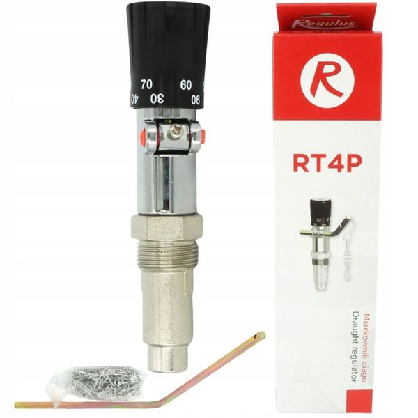MIARKOWNIK REGULATOR CIĄGU POWIETRZA DO KOTŁA PIECA 3/4" REGULUS RT4P zdjęcie 2