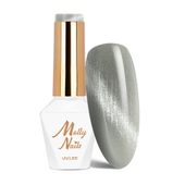 Lakier hybrydowy LED/UV Gel Polish MollyNails Cat Eye Crystal Nr 161 8g