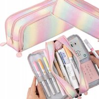 DUŻY PIÓRNIK WIELOFUNKCYJNY SASZETKA TRZYKOMOROWY