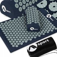 ZESTAW MATA DO AKUPRESURY Z KOLCAMI PODUSZKĄ NA BÓL KRĘGOSŁUPA MASAŻ CIAŁA