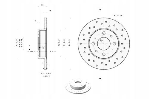 TARCZA HAM TYL 240X11 P BREMBO na Arena.pl