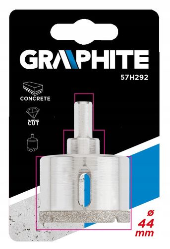 Wiertło diamentowe do gresu 44 mm GRAPHITE 57H292 na Arena.pl