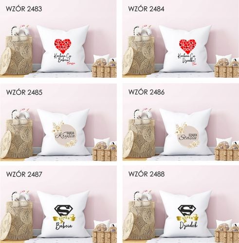 Poduszka PREZENT dla dziadków KOCHAM CIĘ na Arena.pl