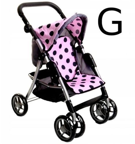 WÓZEK DLA LALEK spacerowy DUŻA spacerówka Doris składany regulowana rączka na Arena.pl