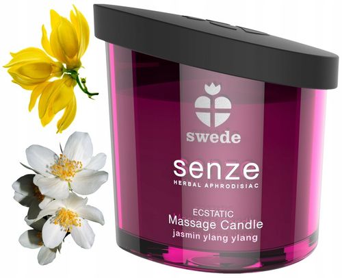 SWEDE Świeca Olejek do Masażu Erotycznego Afrodyzjak Jaśmin Ylang 150 ml na Arena.pl