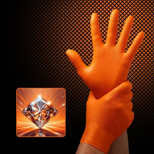 RĘKAWICE RĘKAWICZKI NITRYLOWE B. MOCNE ROBOCZE VELO STRONG GRIP - M 50 na Arena.pl