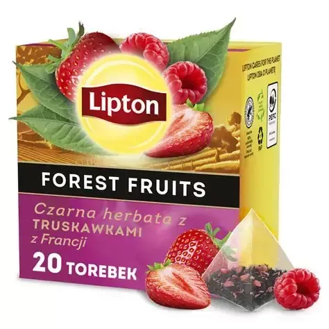 LIPTON 20 PIRAMIDEK OWOCE LEŚNE 36G zdjęcie 1