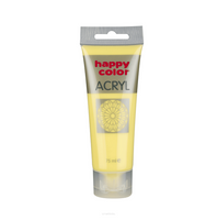 FARBA AKRYLOWA 75ML ŻÓŁTA PASTELOWA HAPPY COLOR NR.105 5905130009693